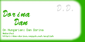 dorina dan business card